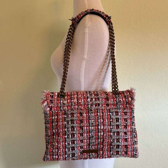 Kurt Geiger Kensington Tweed Orange Bag - Picture 3 of 9